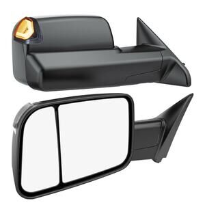 Switchback Tow Mirrors for Dodge Ram 1500 09–18, 2500 3500 10–18 – Heated